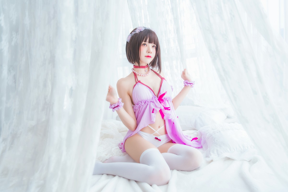 图片[9]-萝莉风COS 桜桃喵 – 加藤惠系列之小睡裙 – COSPLAY-小乔阁
