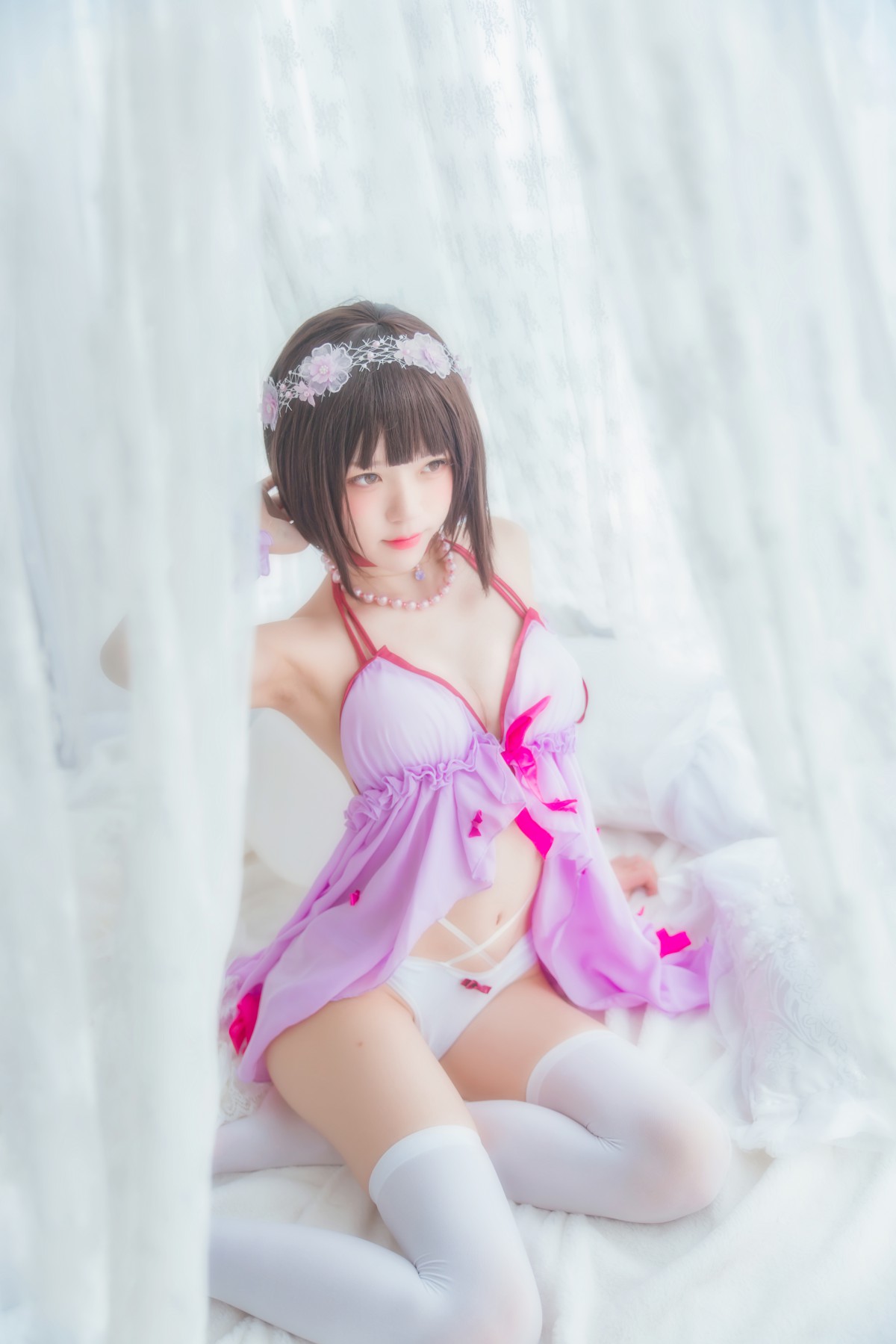 图片[10]-萝莉风COS 桜桃喵 – 加藤惠系列之小睡裙 – COSPLAY-小乔阁