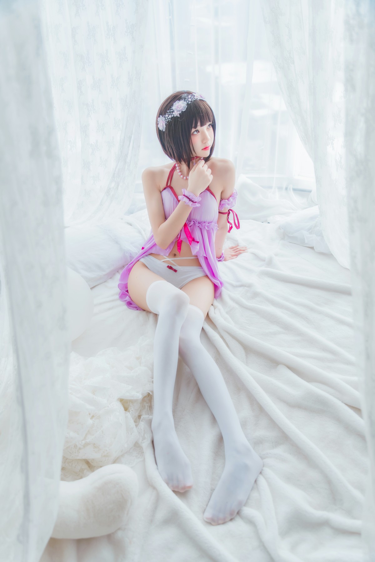 图片[14]-萝莉风COS 桜桃喵 – 加藤惠系列之小睡裙 – COSPLAY-小乔阁
