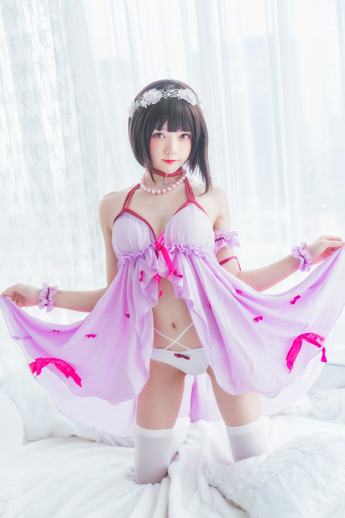 图片[18]-萝莉风COS 桜桃喵 – 加藤惠系列之小睡裙 – COSPLAY-小乔阁