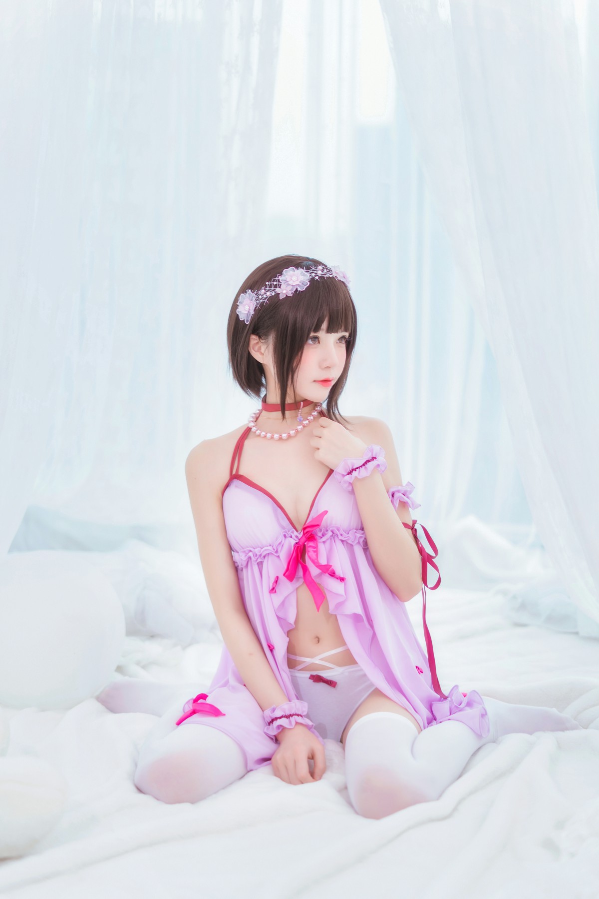 图片[34]-萝莉风COS 桜桃喵 – 加藤惠系列之小睡裙 – COSPLAY-小乔阁