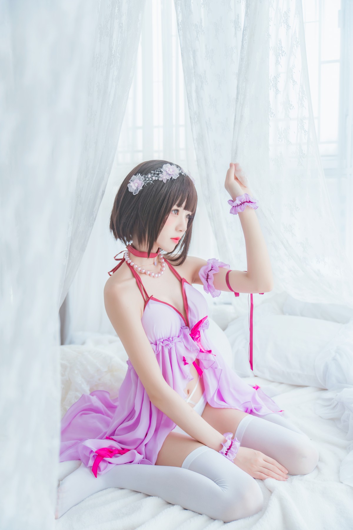 图片[38]-萝莉风COS 桜桃喵 – 加藤惠系列之小睡裙 – COSPLAY-小乔阁