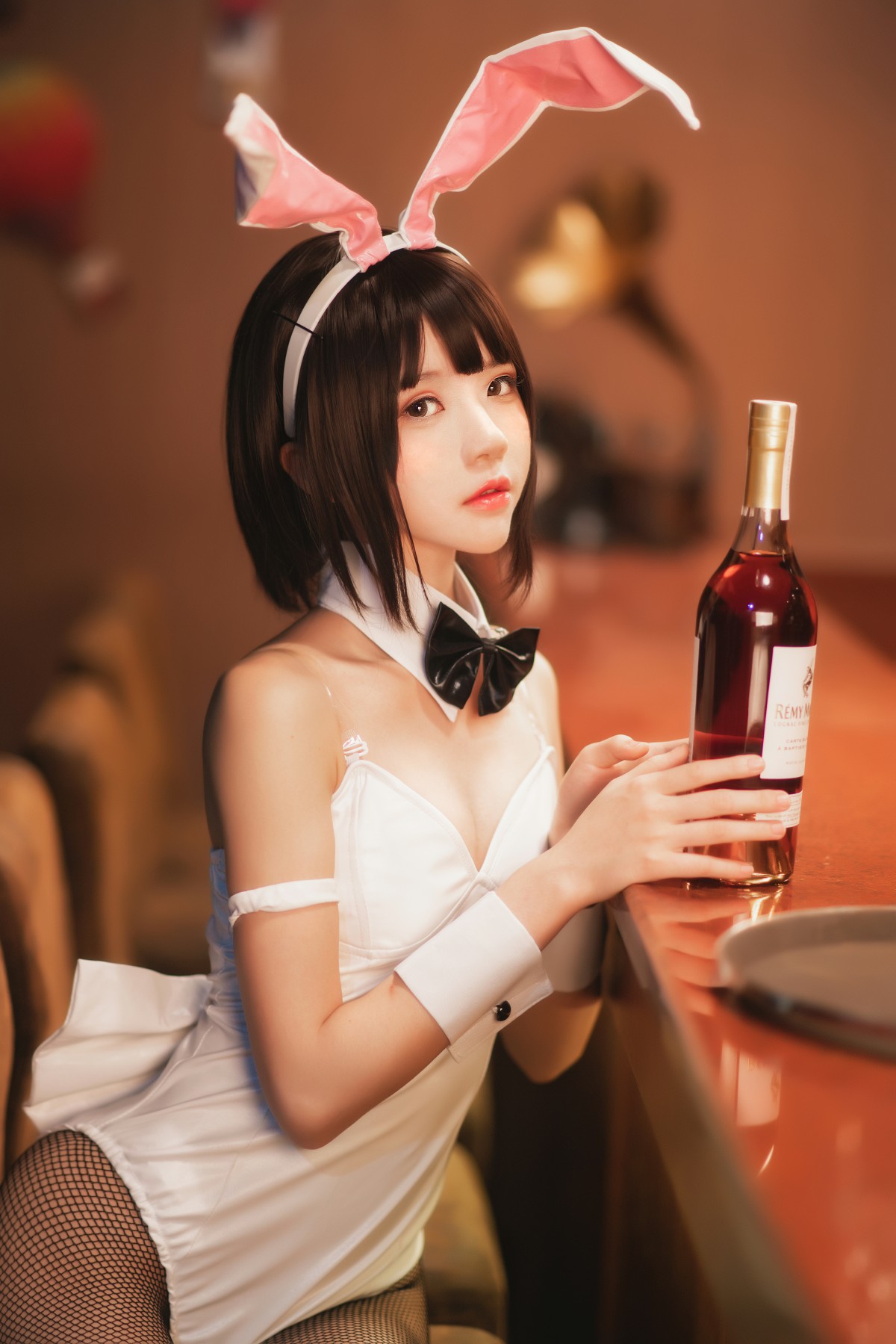 萝莉风COS 桜桃喵 – 加藤惠系列之兔女郎 – COSPLAY-小乔阁