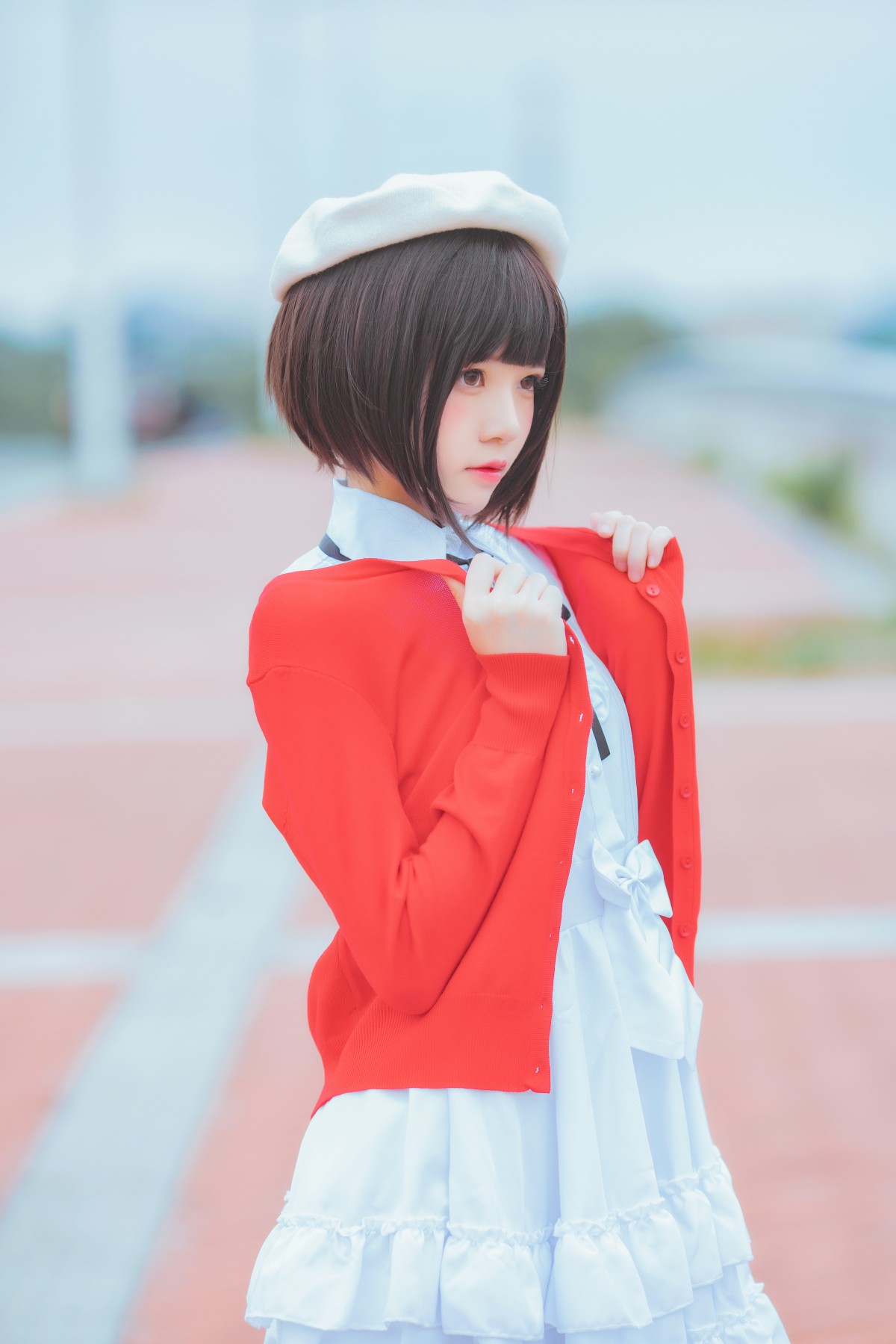 图片[9]-萝莉风COS 桜桃喵 – 加藤惠系列之常服 – COSPLAY-小乔阁