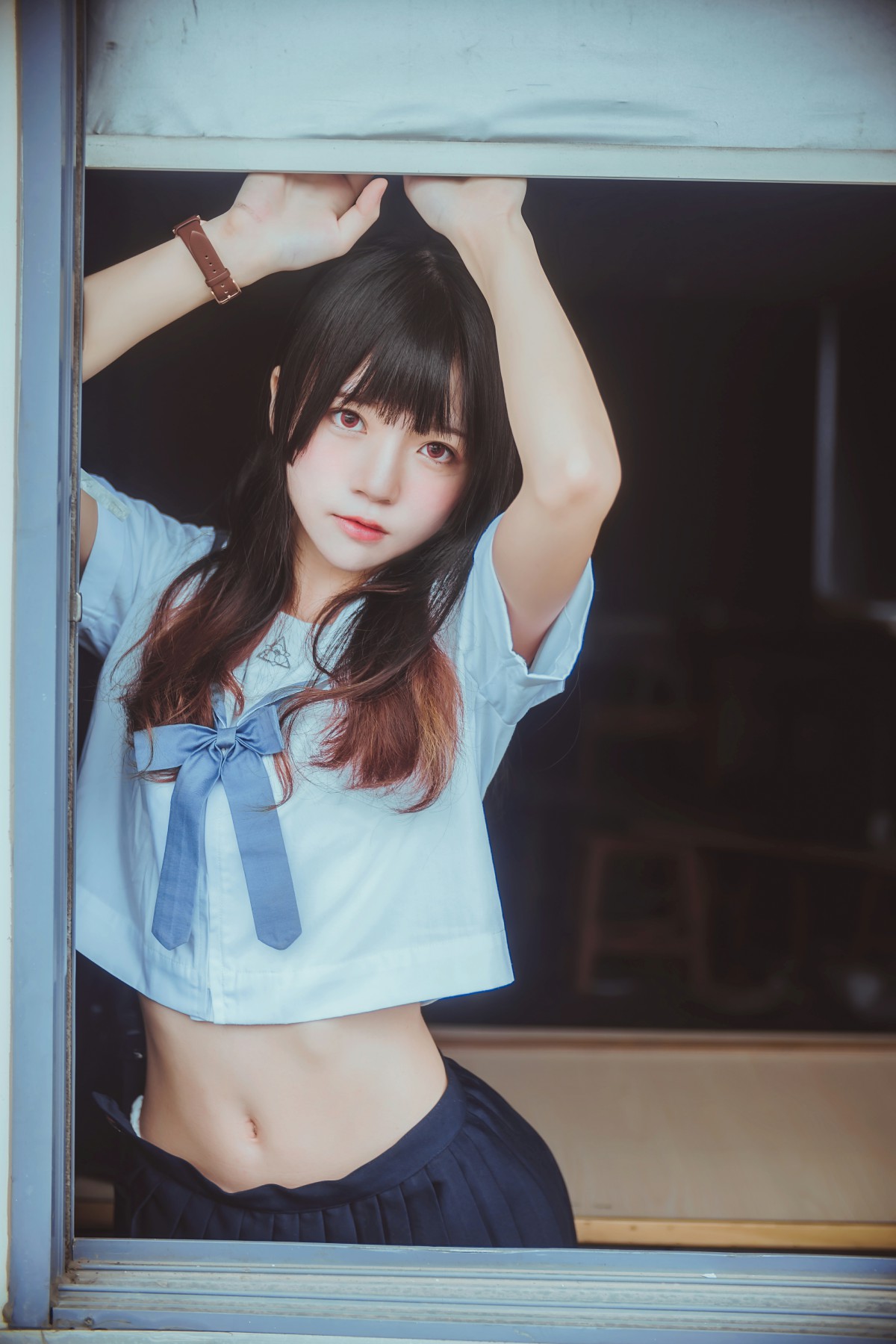 图片[11]-萝莉风COS 桜桃喵 – 蓝白水手服 – COSPLAY-小乔阁