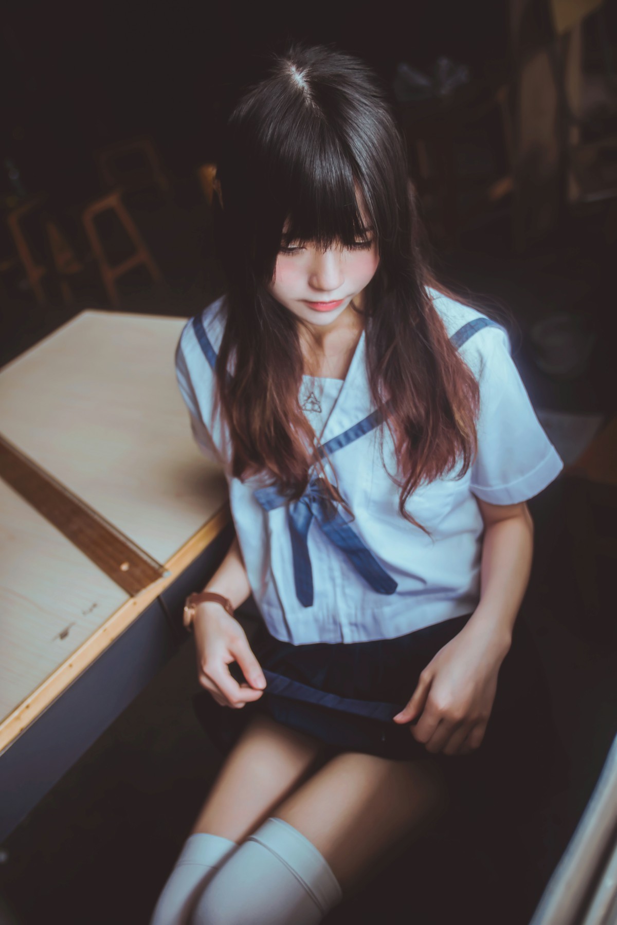 图片[14]-萝莉风COS 桜桃喵 – 蓝白水手服 – COSPLAY-小乔阁