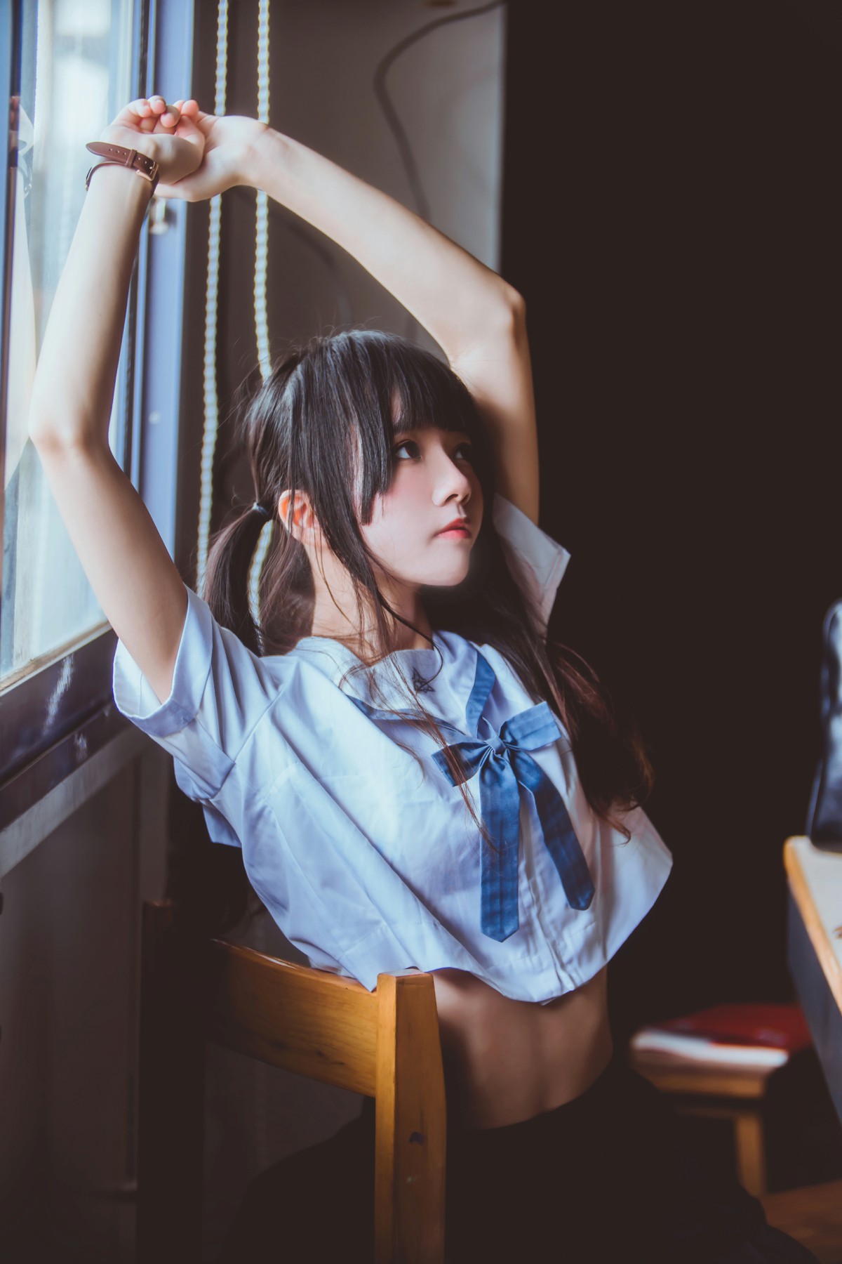 图片[17]-萝莉风COS 桜桃喵 – 蓝白水手服 – COSPLAY-小乔阁