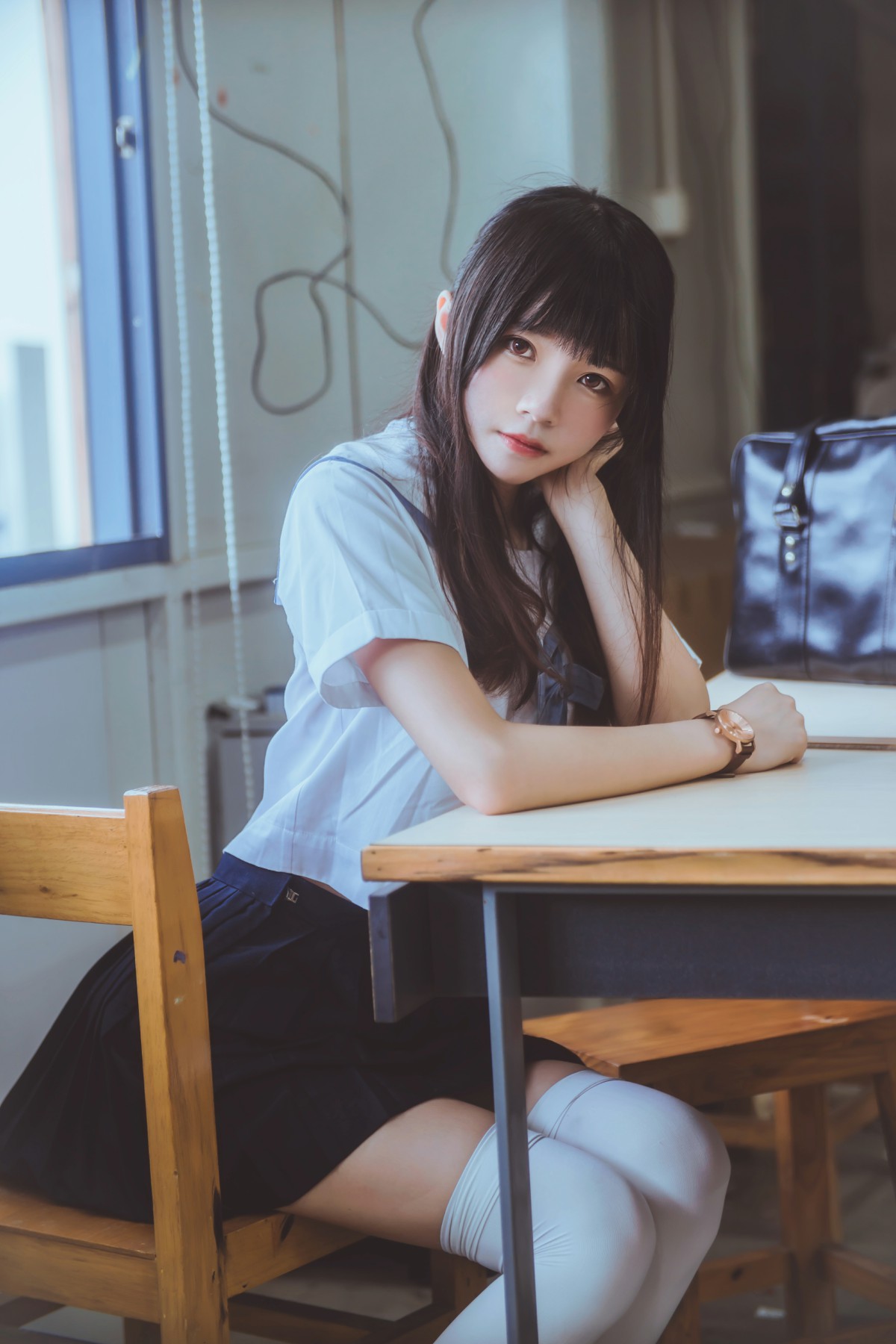 图片[18]-萝莉风COS 桜桃喵 – 蓝白水手服 – COSPLAY-小乔阁
