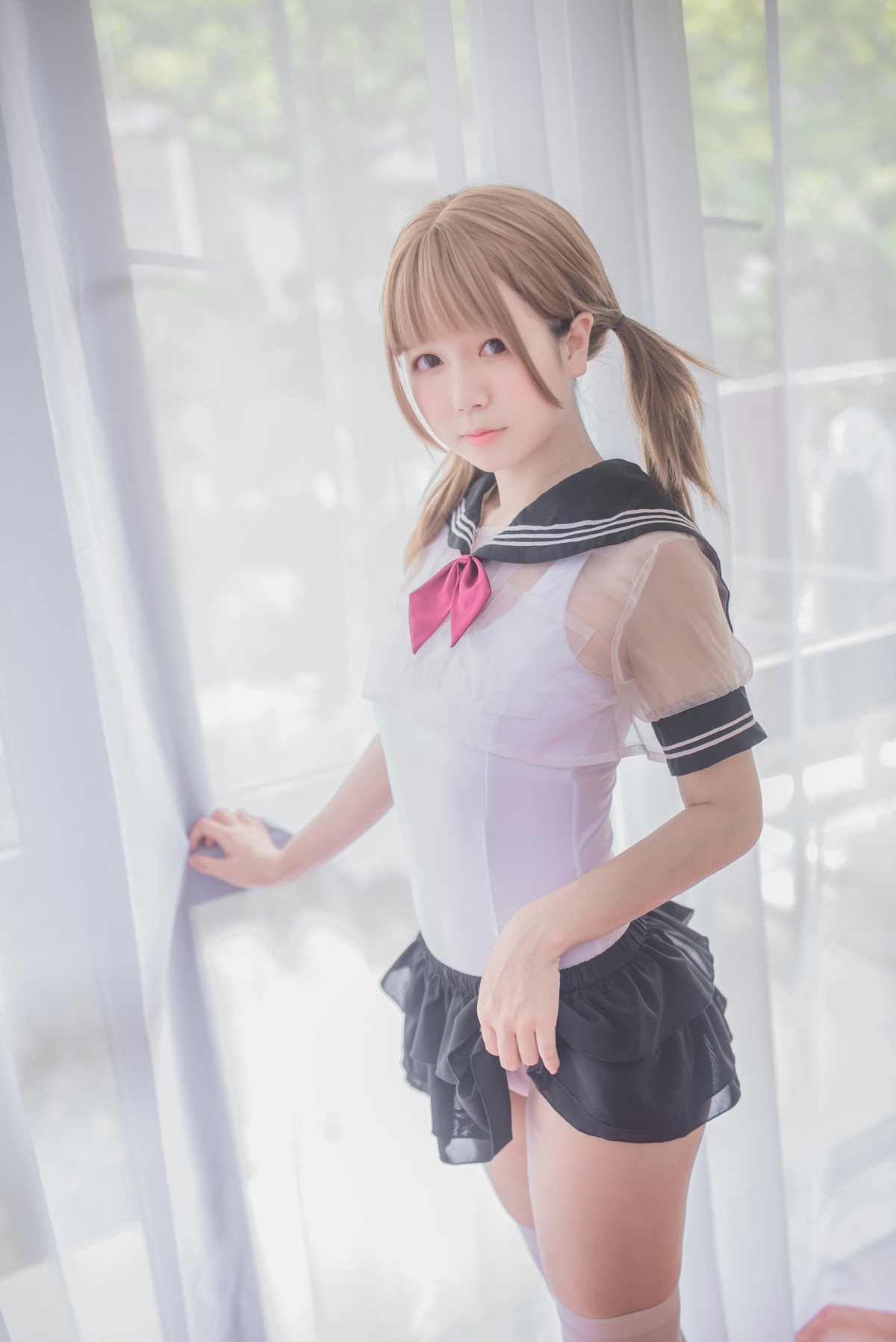 图片[3]-白金Saki写真 – 学生服 – COSPLAY-小乔阁
