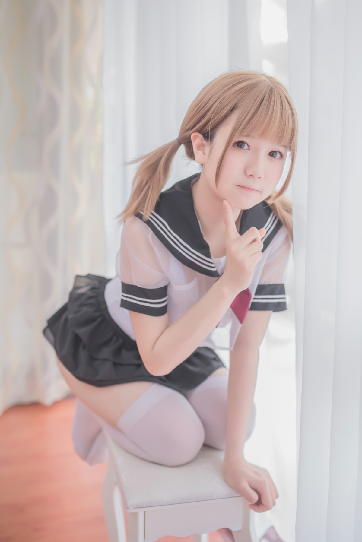 图片[14]-白金Saki写真 – 学生服 – COSPLAY-小乔阁