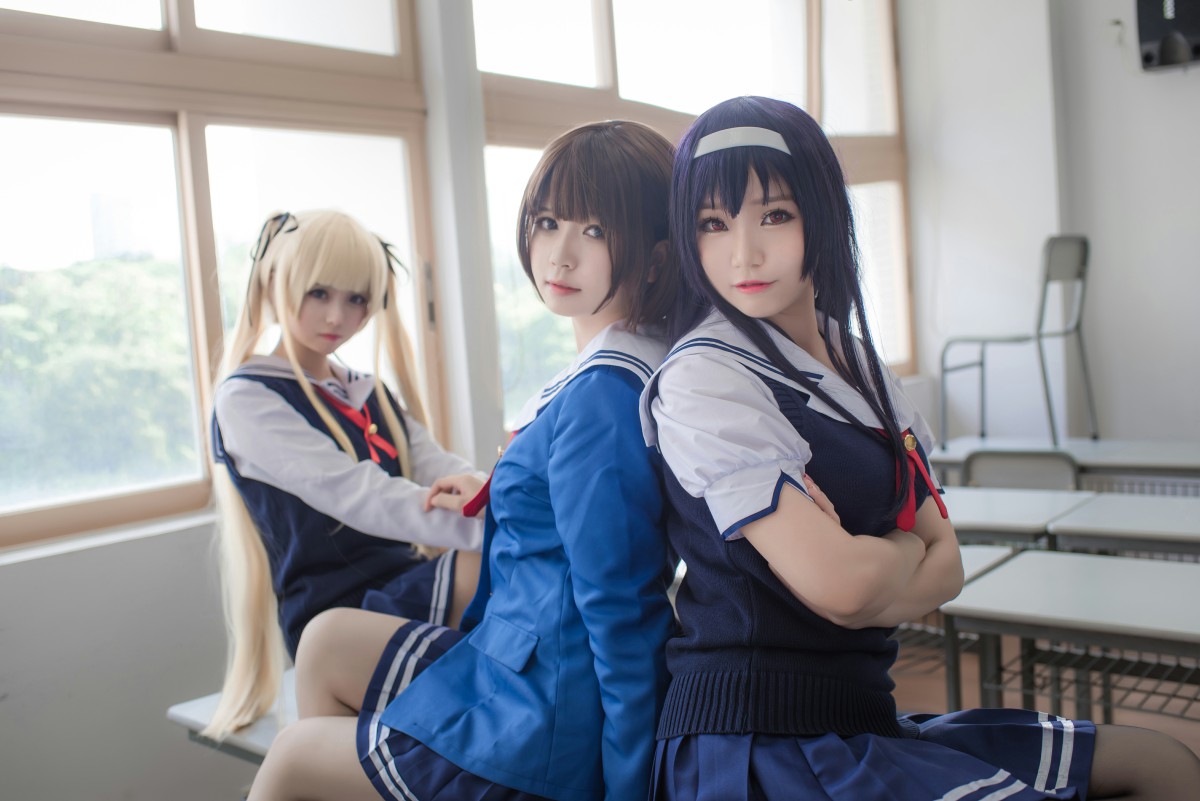 图片[5]-白金Saki写真 – 校服 – COSPLAY-小乔阁