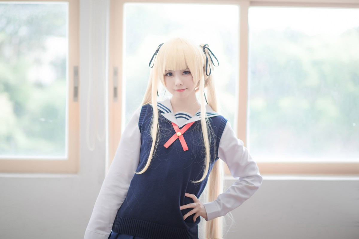 图片[10]-白金Saki写真 – 校服 – COSPLAY-小乔阁