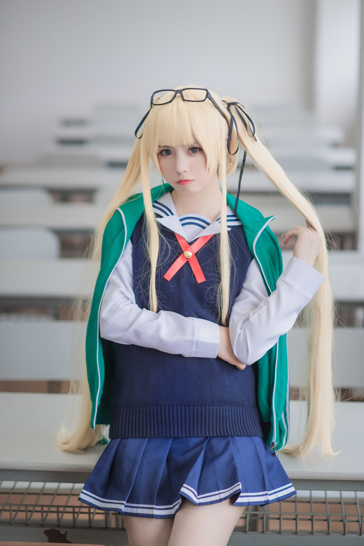 图片[11]-白金Saki写真 – 校服 – COSPLAY-小乔阁