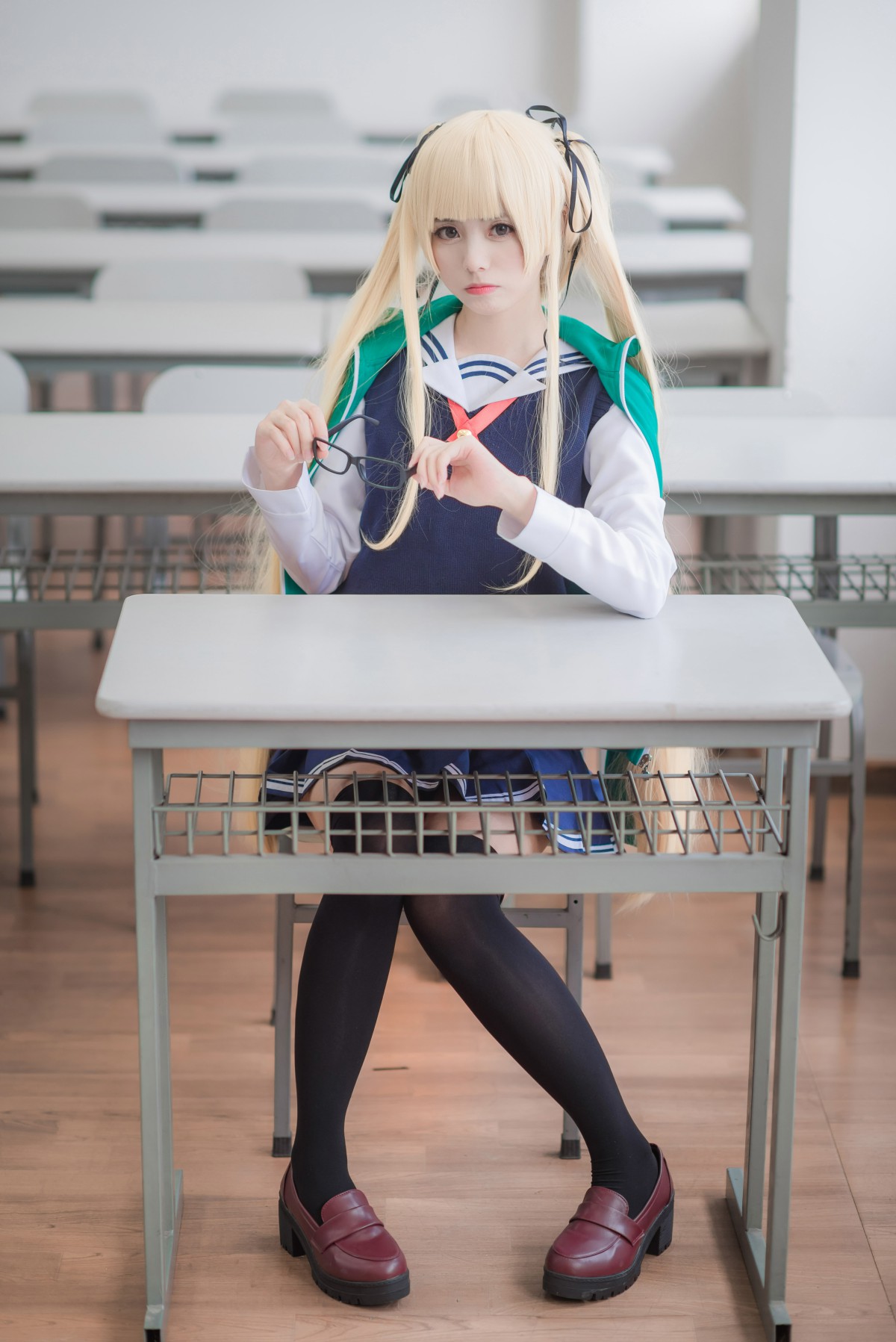 图片[13]-白金Saki写真 – 校服 – COSPLAY-小乔阁