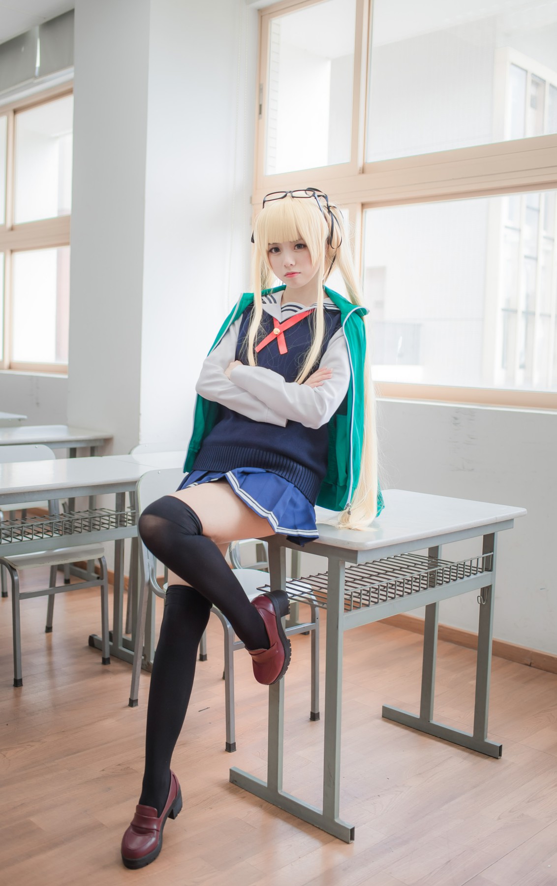 图片[26]-白金Saki写真 – 校服 – COSPLAY-小乔阁
