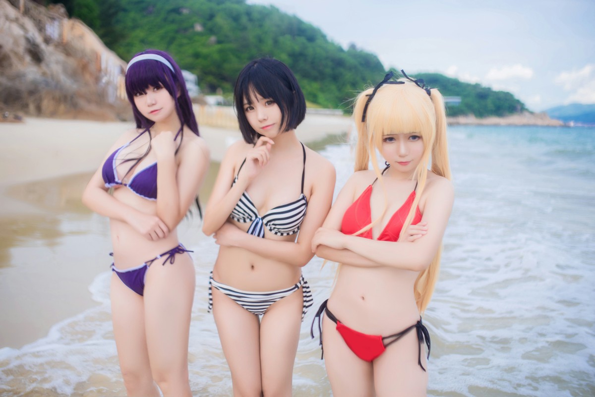 图片[7]-白金Saki写真 – 水着 – COSPLAY-小乔阁