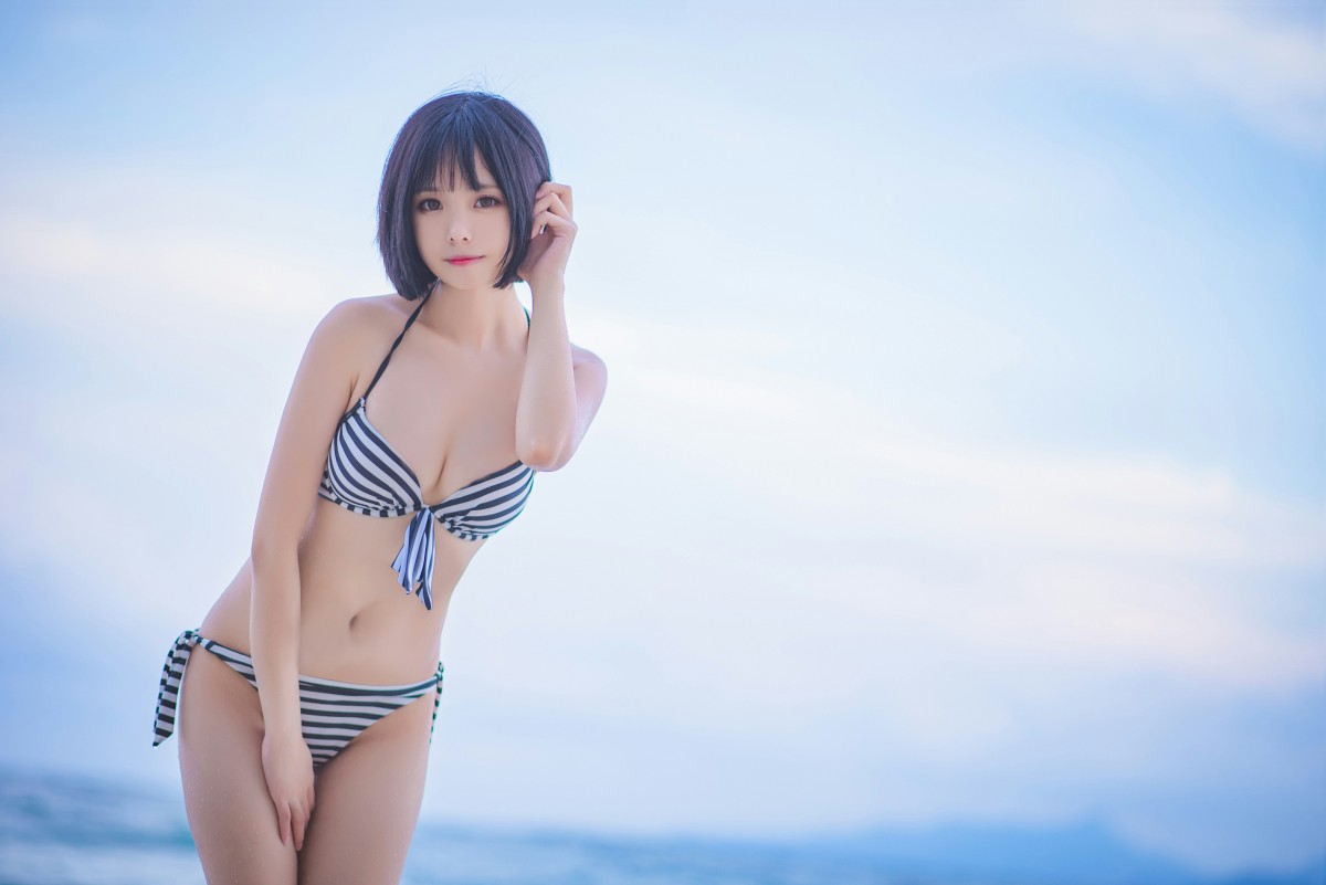 图片[15]-白金Saki写真 – 水着 – COSPLAY-小乔阁