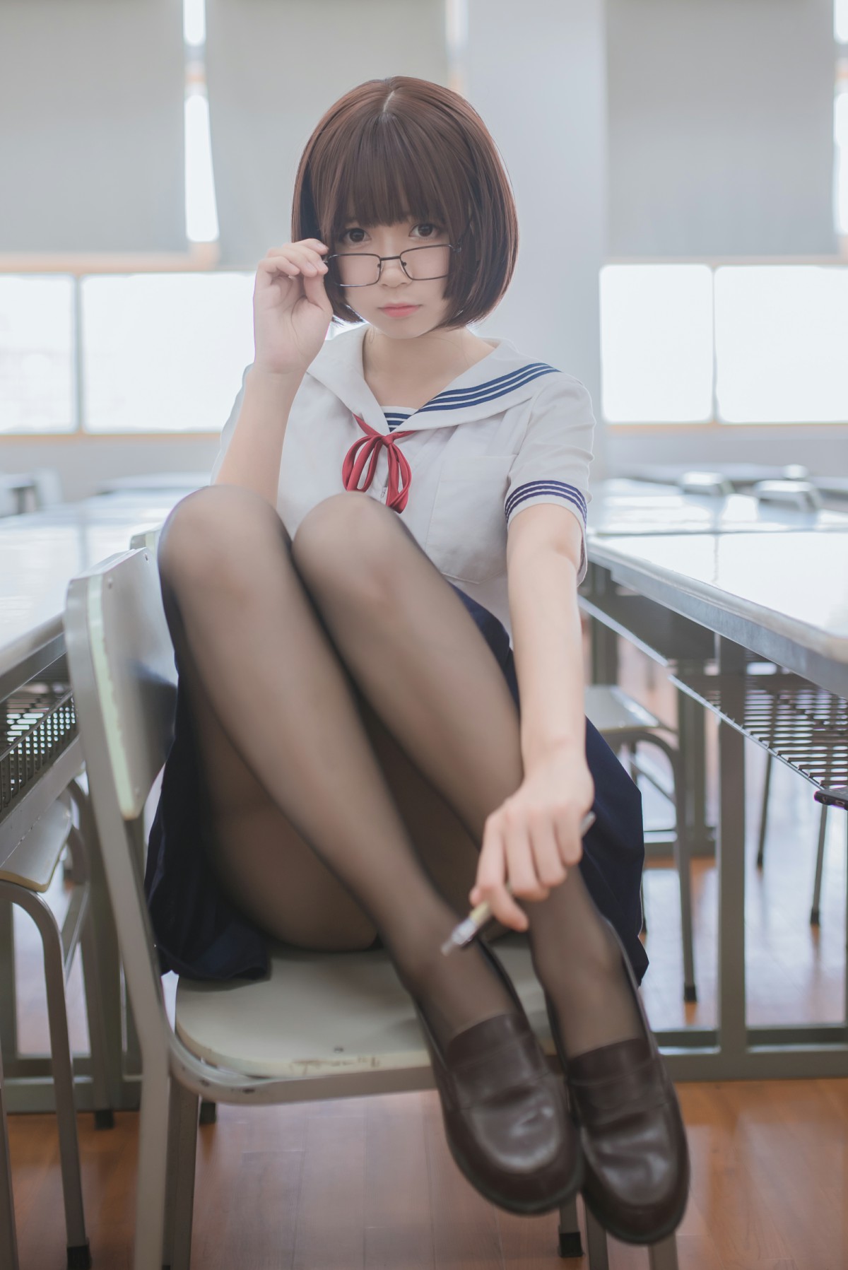 图片[8]-白金Saki写真 – 黑丝 – COSPLAY-小乔阁
