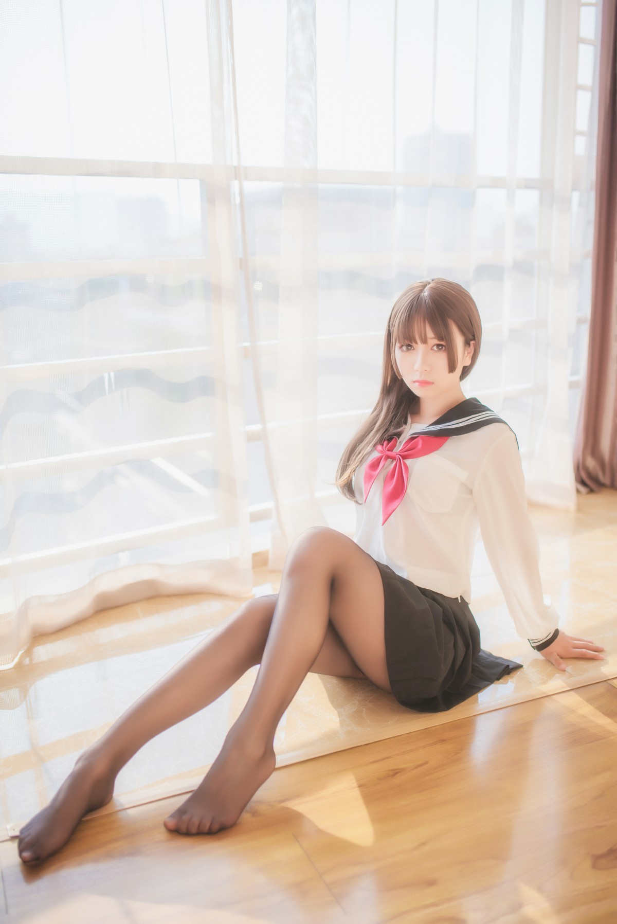 图片[7]-白金Saki写真 – 半透明水手服 – COSPLAY-小乔阁