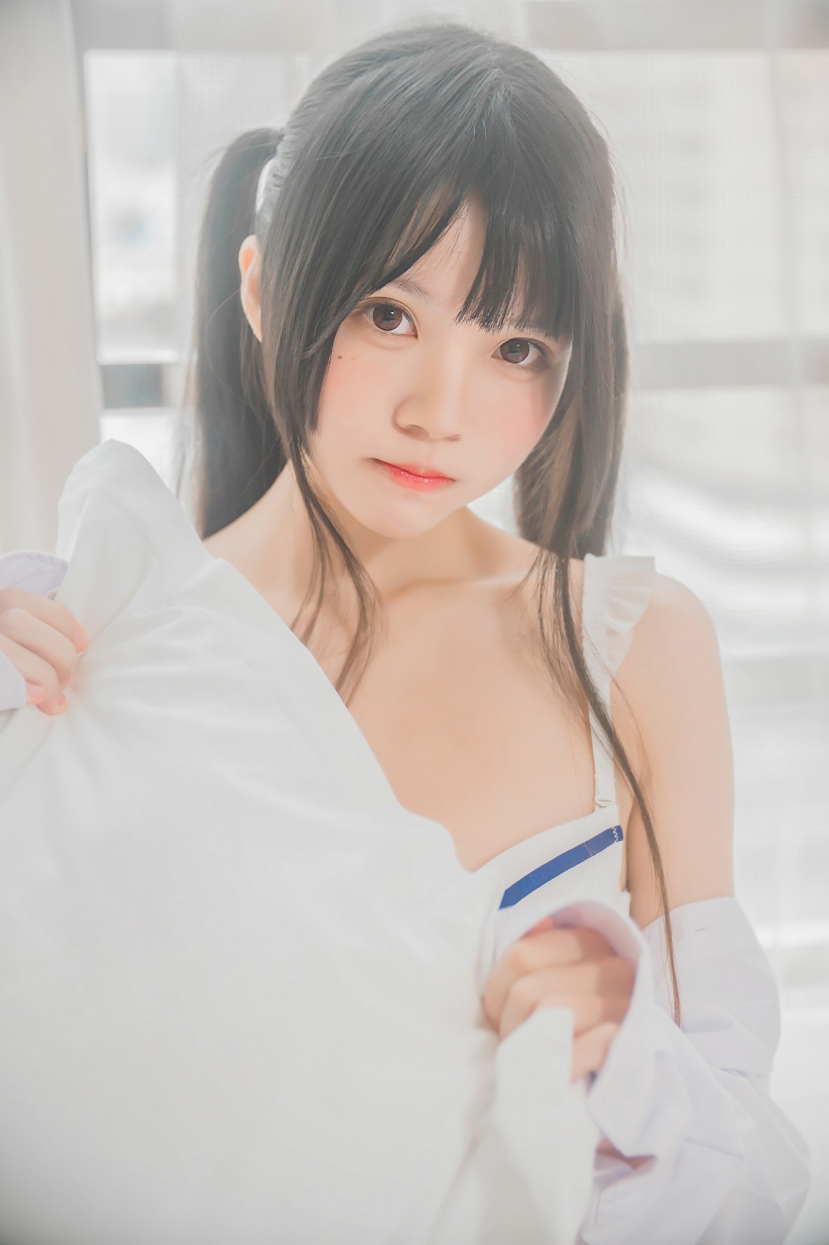 图片[16]-[桜桃喵]桜桃未熟-白衬衫双马尾 – COSPLAY-小乔阁