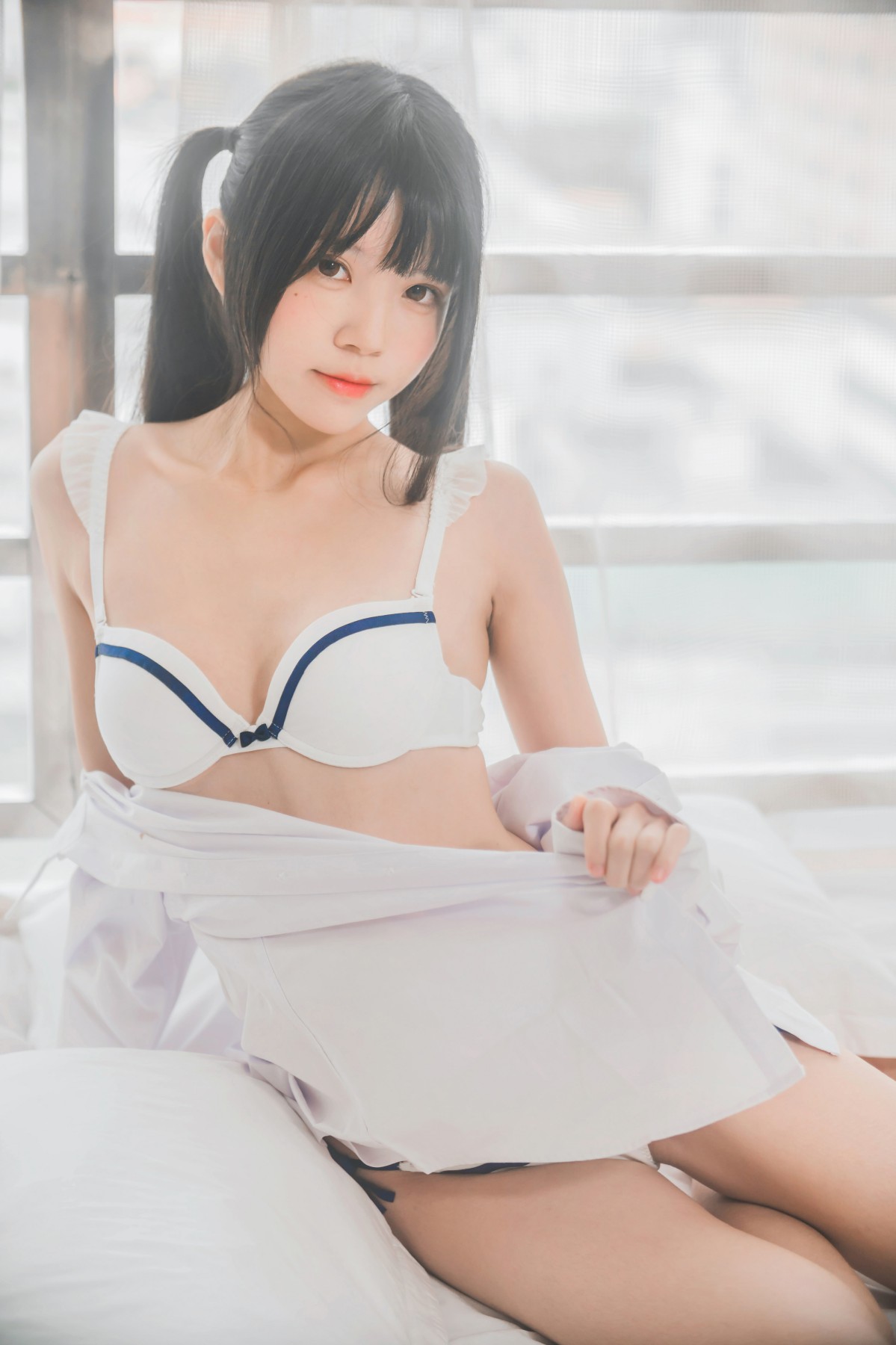 图片[26]-[桜桃喵]桜桃未熟-白衬衫双马尾 – COSPLAY-小乔阁