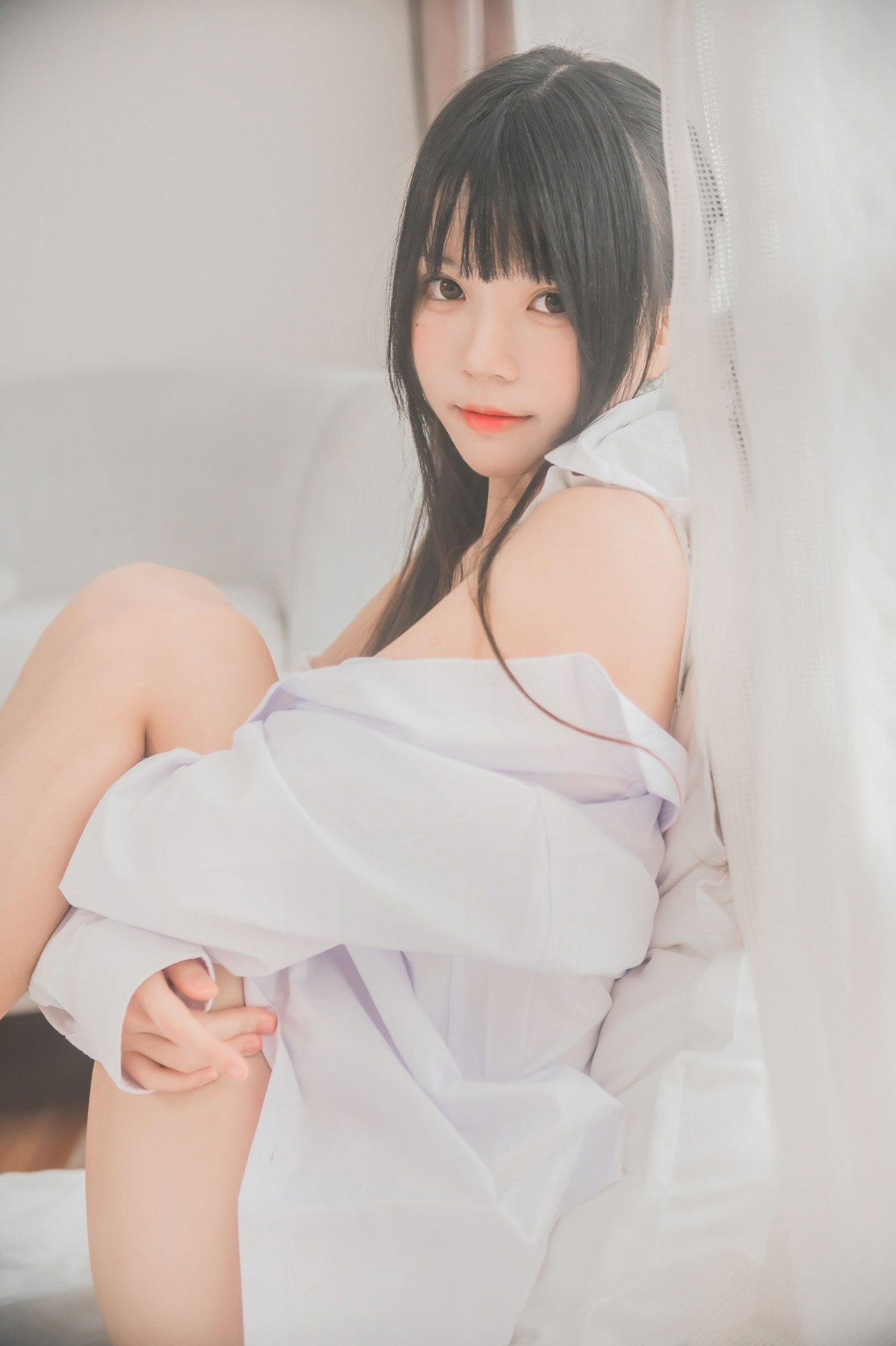 图片[28]-[桜桃喵]桜桃未熟-白衬衫双马尾 – COSPLAY-小乔阁