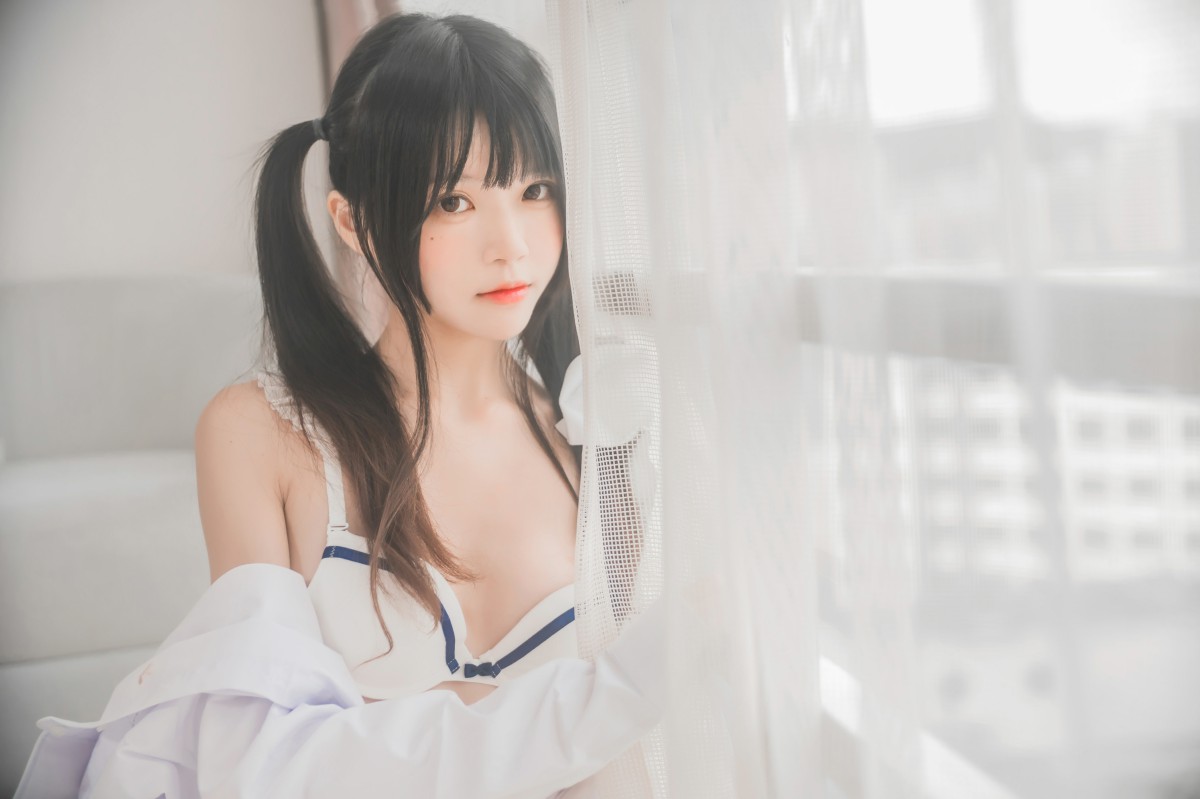 图片[29]-[桜桃喵]桜桃未熟-白衬衫双马尾 – COSPLAY-小乔阁
