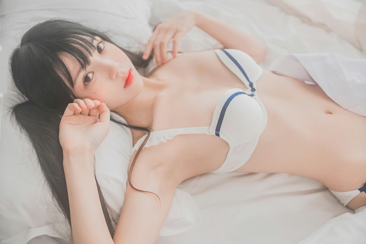 图片[32]-[桜桃喵]桜桃未熟-白衬衫双马尾 – COSPLAY-小乔阁