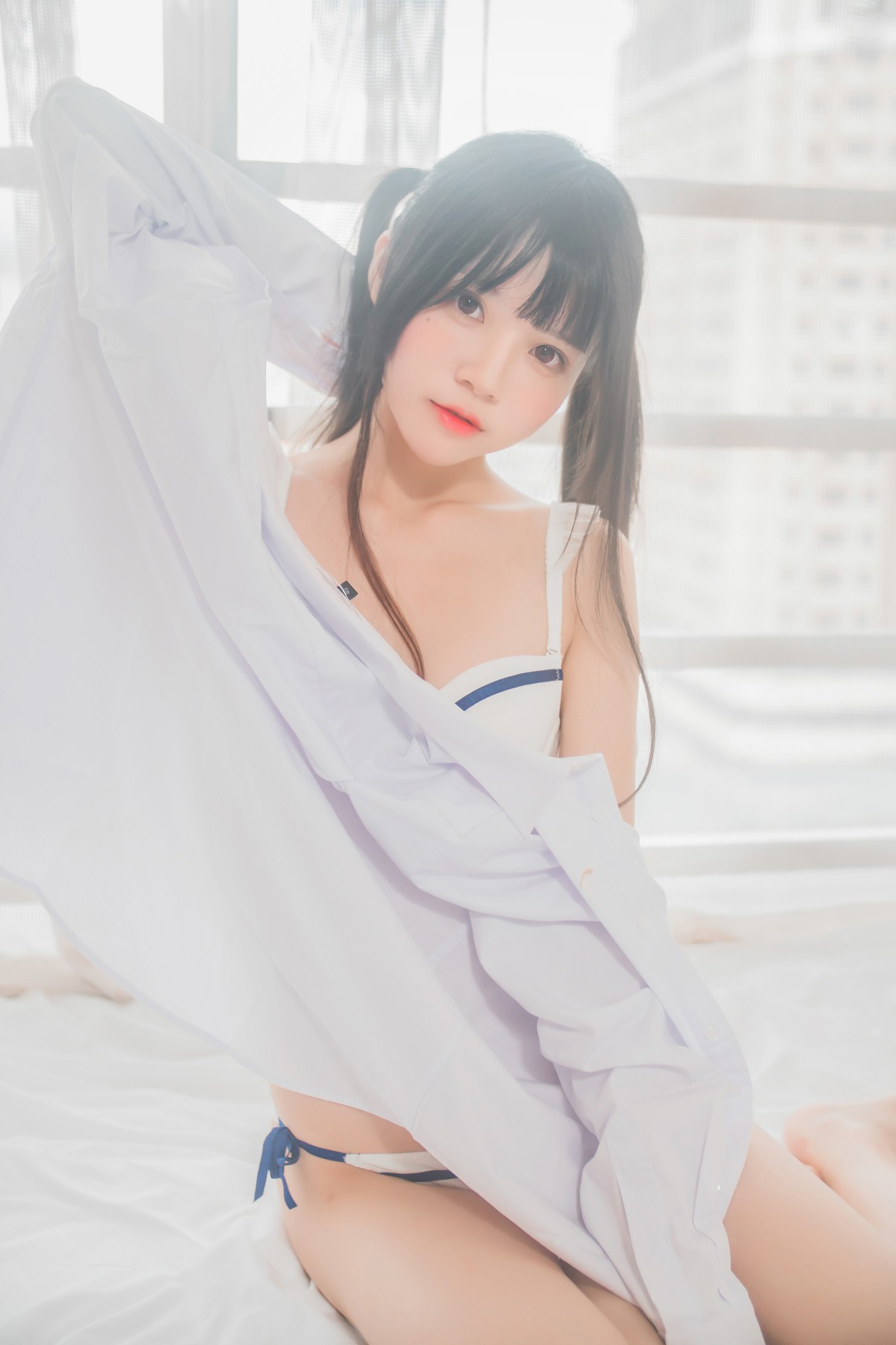 图片[36]-[桜桃喵]桜桃未熟-白衬衫双马尾 – COSPLAY-小乔阁