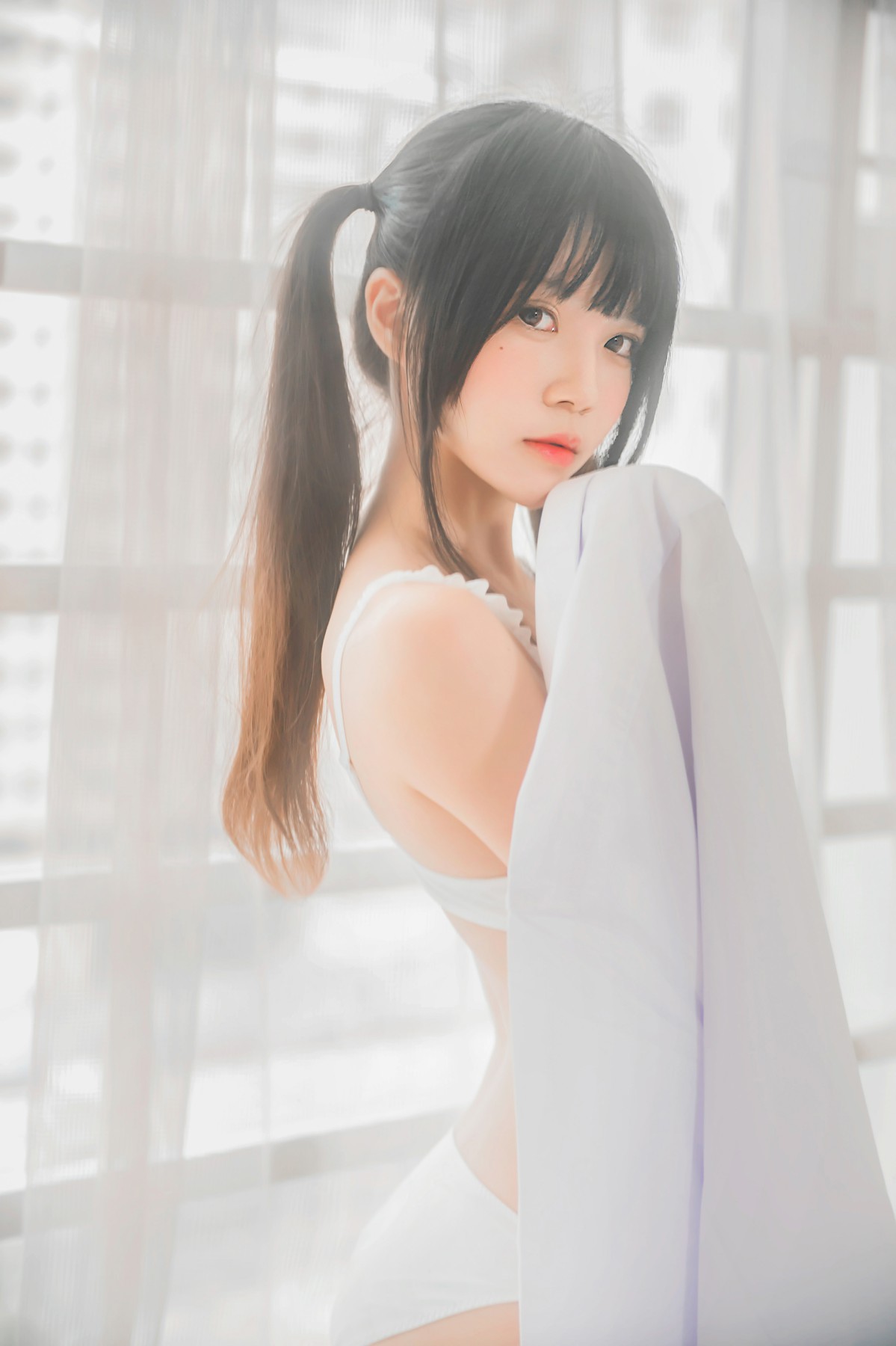图片[37]-[桜桃喵]桜桃未熟-白衬衫双马尾 – COSPLAY-小乔阁