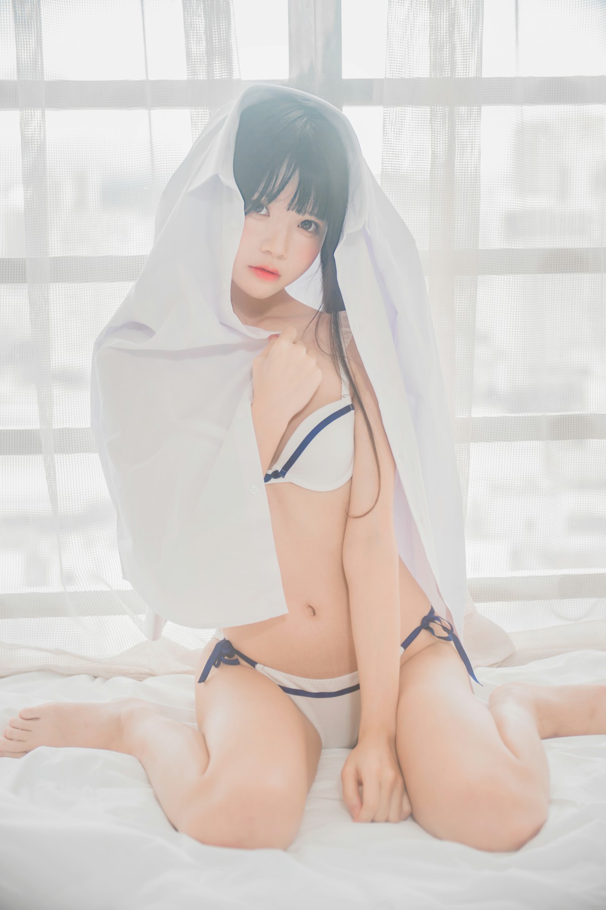 图片[41]-[桜桃喵]桜桃未熟-白衬衫双马尾 – COSPLAY-小乔阁
